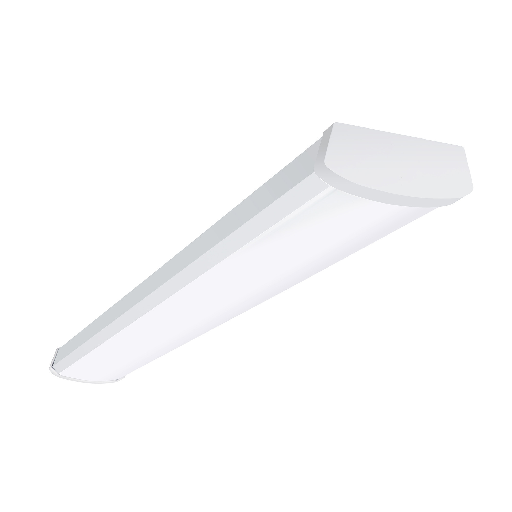 Metalux:4 ft. 3800 Lumens Integrated LED Dimmable White Wraparound Light, 4000K